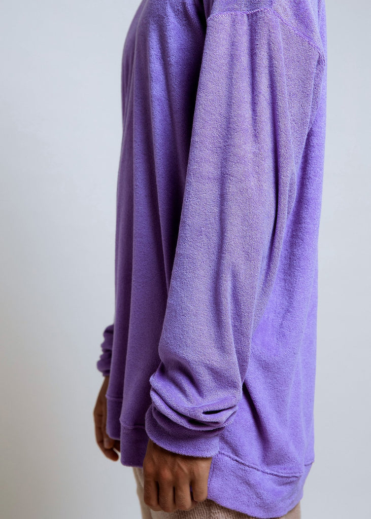 Oversized Towel Sweater Lilac - Alor The Label