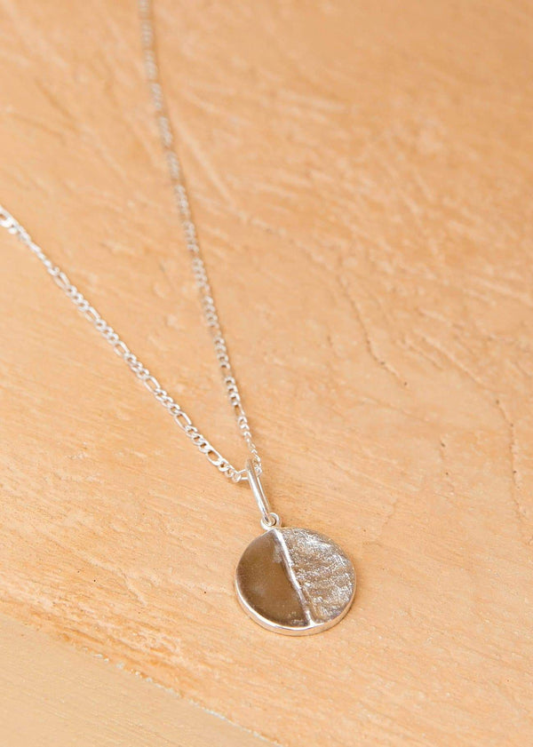 Handmade Moon Medallion. 02 Silver - Alor The Label