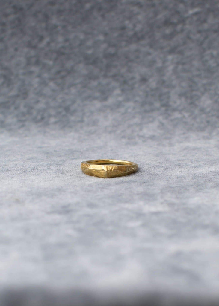 Handmade Textured Ring. 02 Gold - Alor The Label