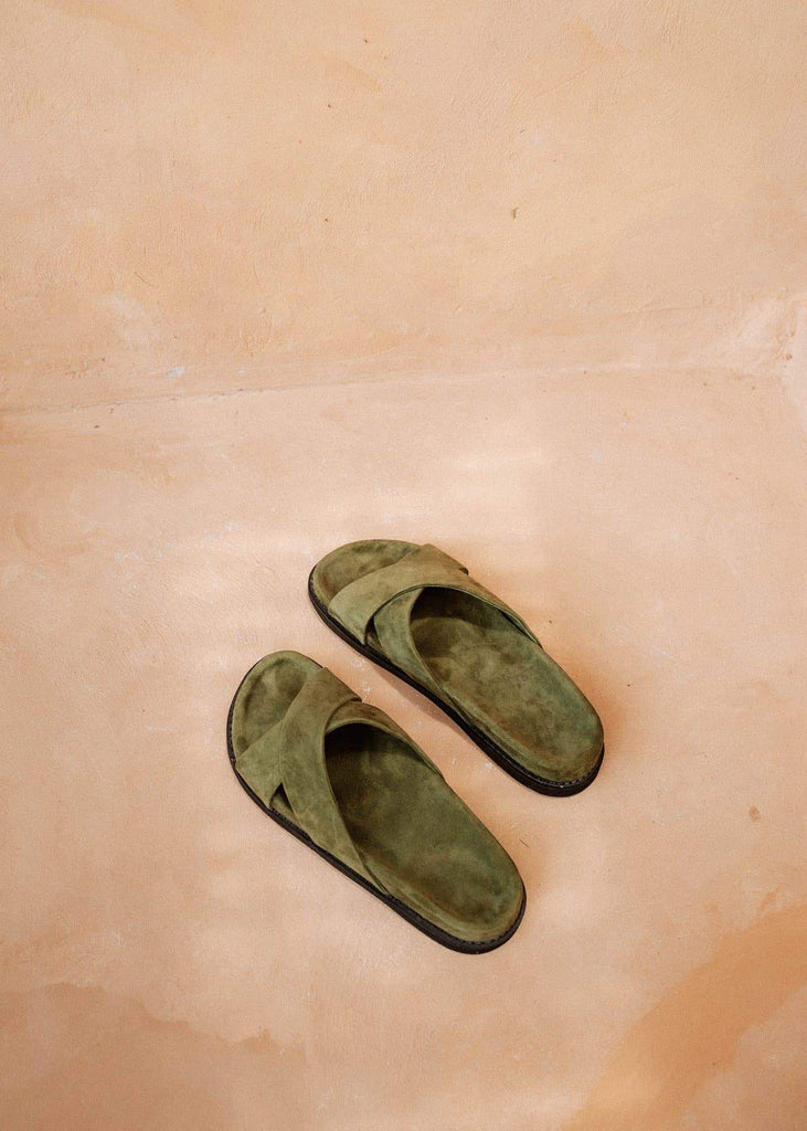 Mens Olive Sandals - Alor The Label