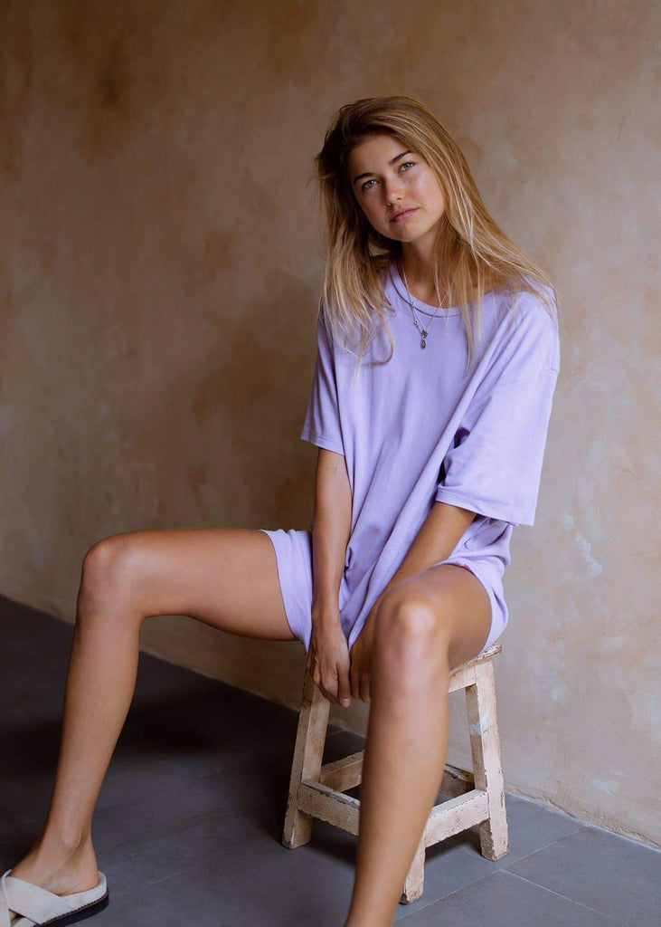 Oversized T - Lilac - Alor The Label