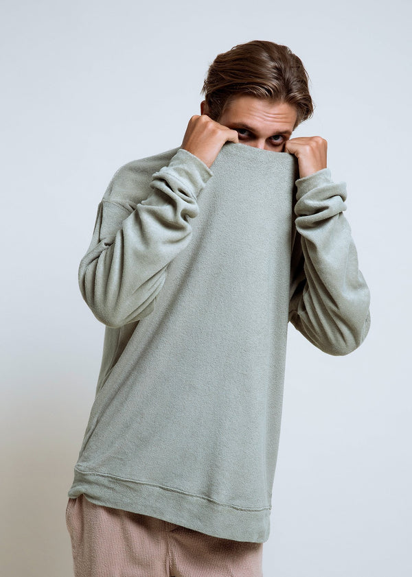 Oversized Towel Sweater Pistachio - Alor The Label